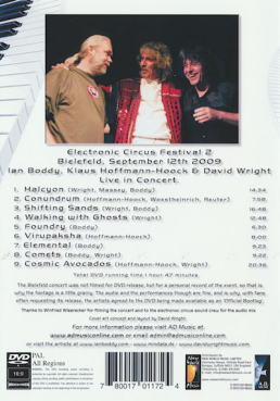 Boddy, Hoffmann-Hook + Wright - Electronic Circus Concert DVD